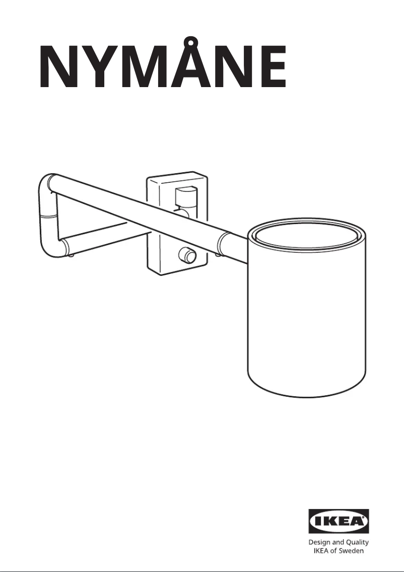 Page 1 de la notice Manuel utilisateur Ikea NYMÅNE 104.152.21