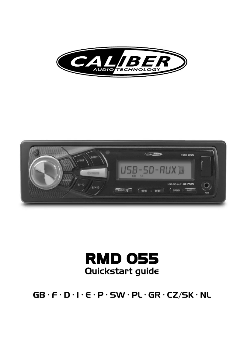 Página 1 del manual Manual de usuario Caliber RMD 055