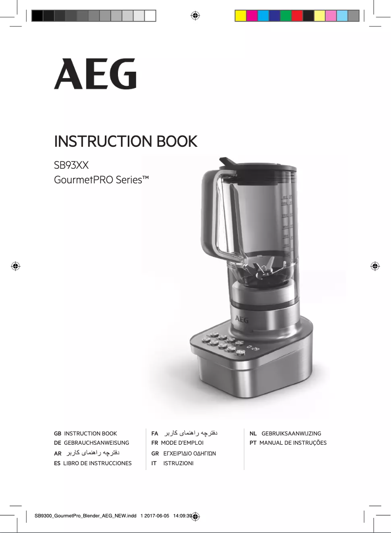 Page n°1 - Manuel utilisateur AEG SB9300