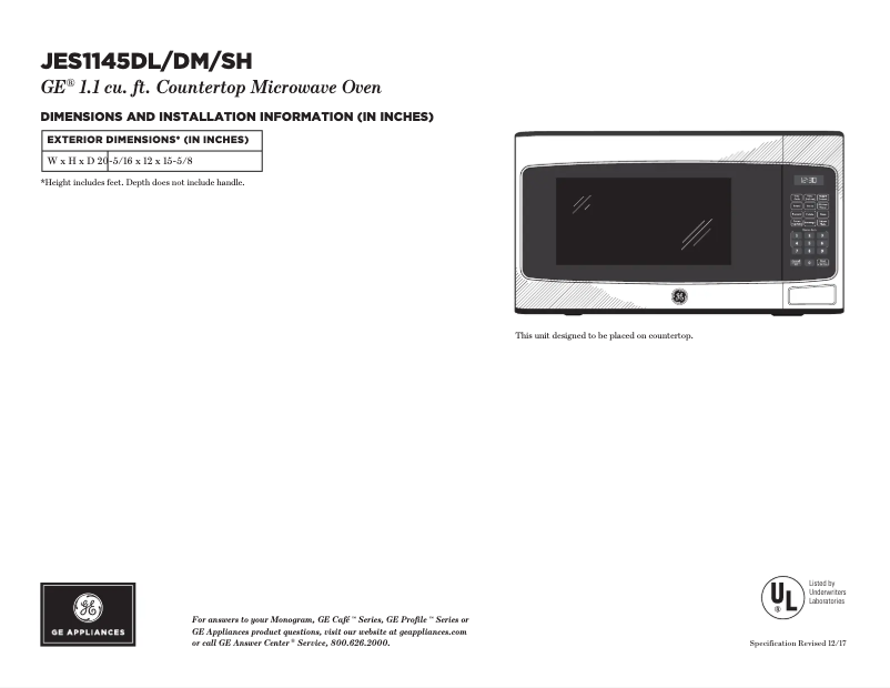 Image de la première page du manuel de l'appareil JES1145DLWW