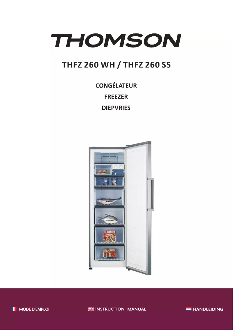 Page n°1 - Manuel utilisateur Thomson THFZ 260 SS