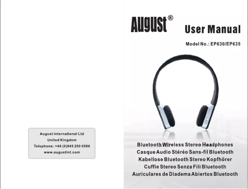 Image de la première page du manuel de l'appareil EP635