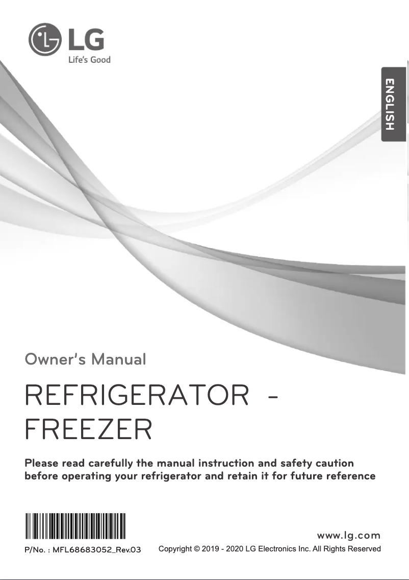 Page 1 de la notice Manuel utilisateur LG GTB382SHCZD