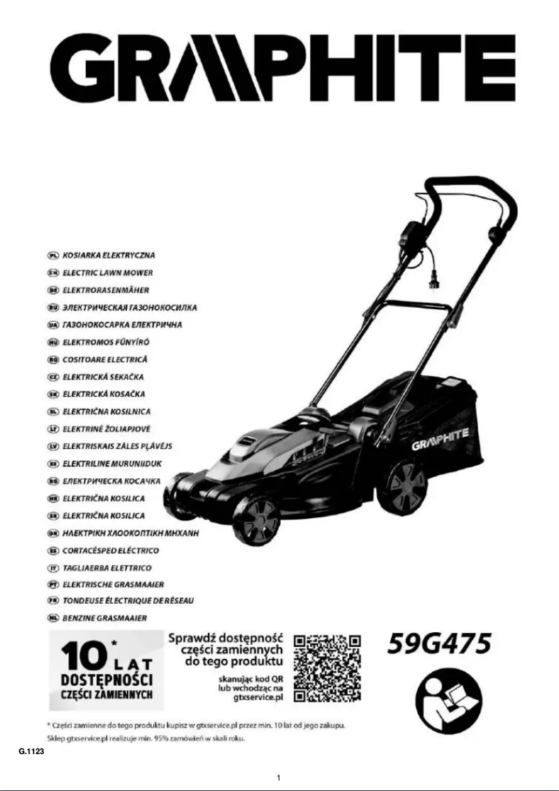 Image de la première page du manuel de l'appareil 59G475