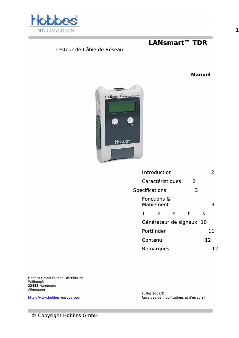 Image de la première page du manuel de l'appareil 256003