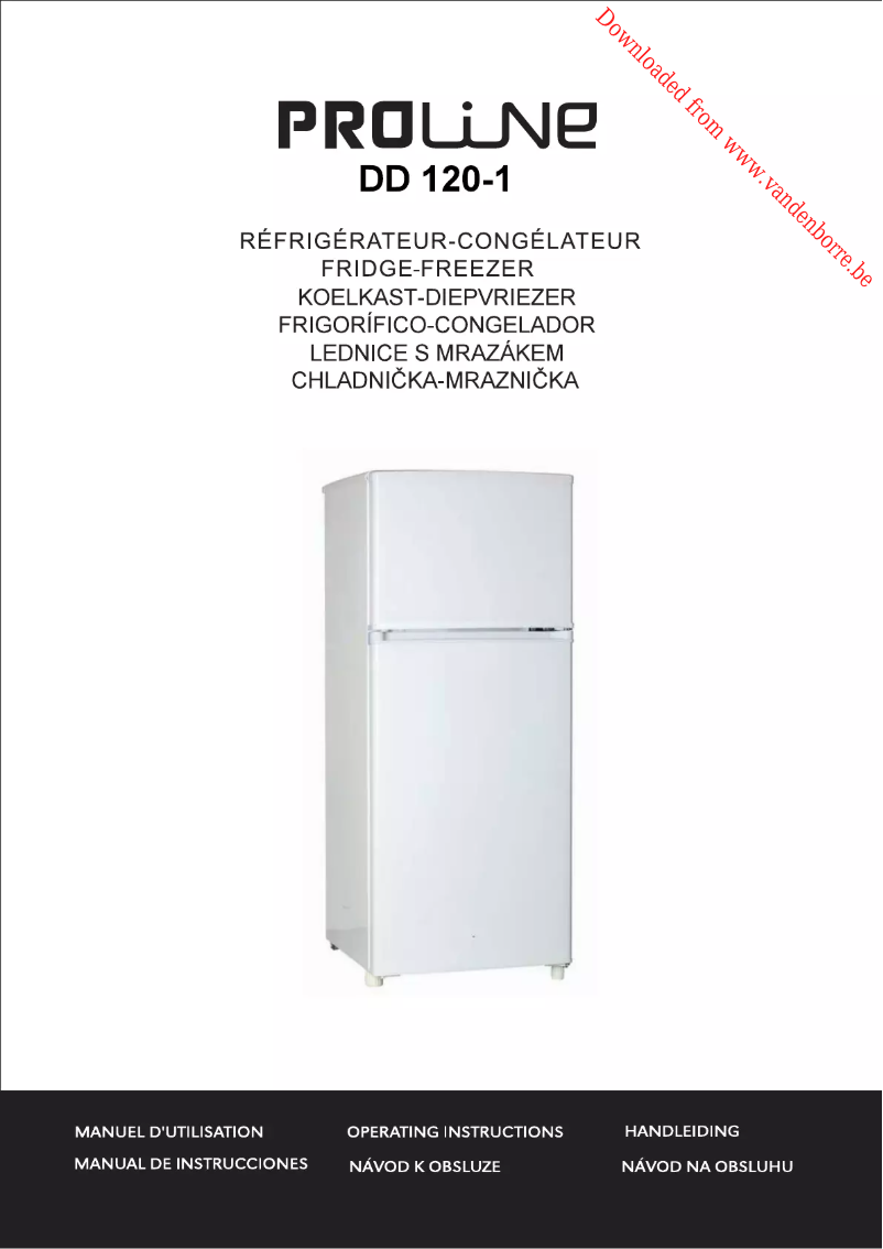Page n°1 - Manuel utilisateur Proline DD120-1