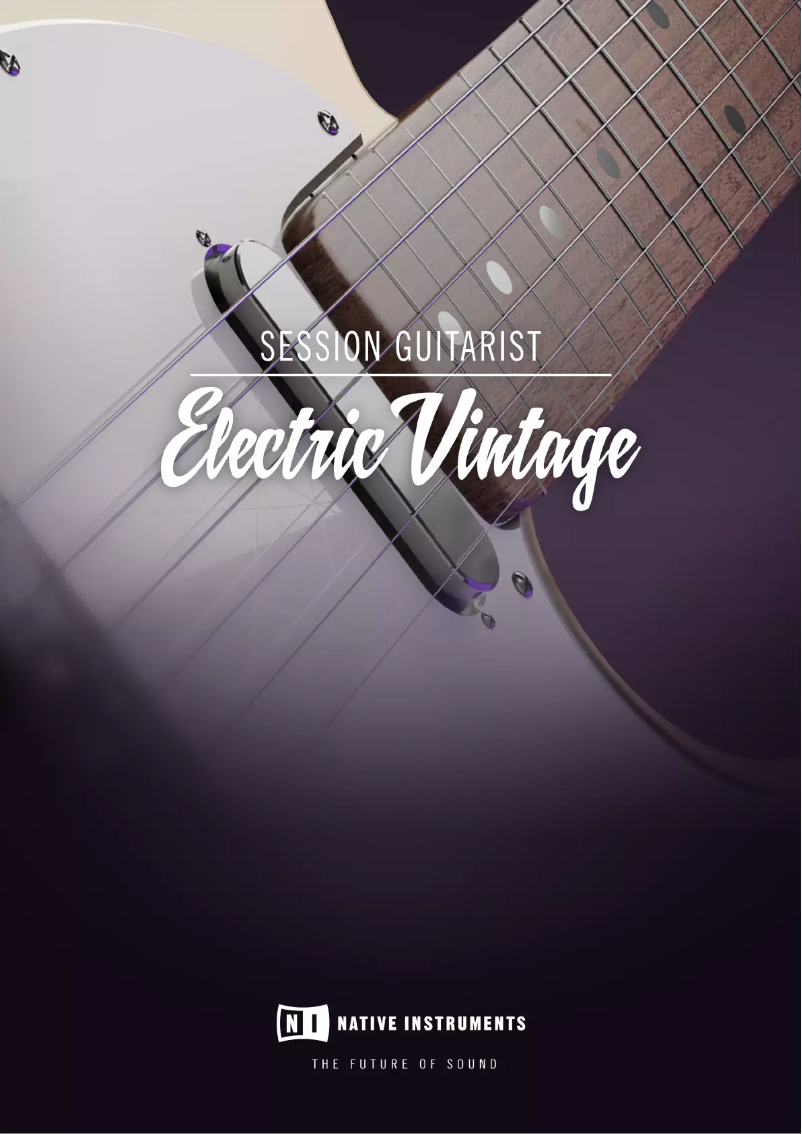 Page 1 de la notice Manuel utilisateur Native Instruments Session Guitarist Electric Vintage