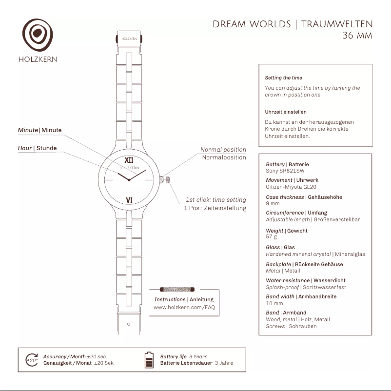 Page n°1 - Manuel utilisateur Holzkern Salvador