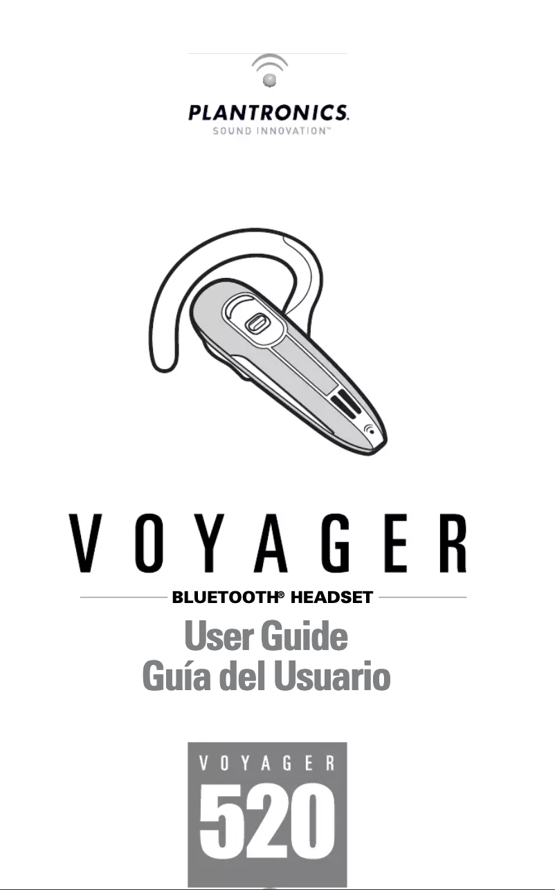 Page 1 de la notice Manuel utilisateur Plantronics Voyager 520