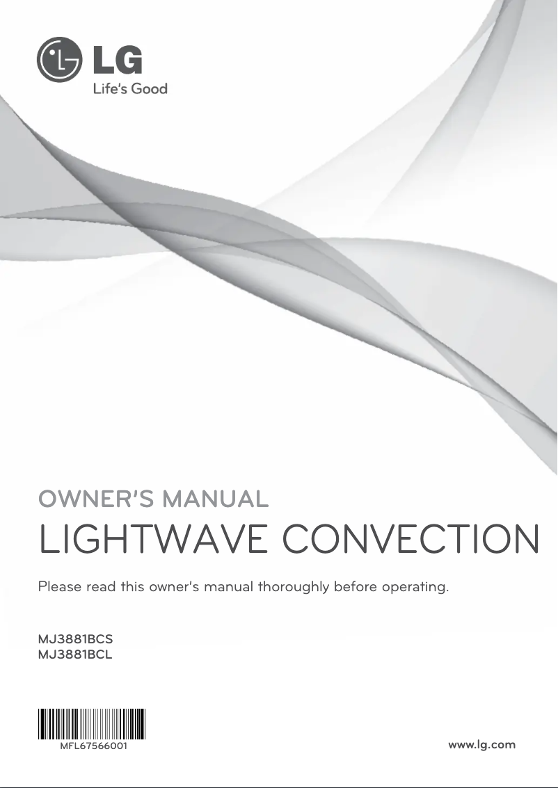 Image de la première page du manuel de l'appareil MJ3881BCS