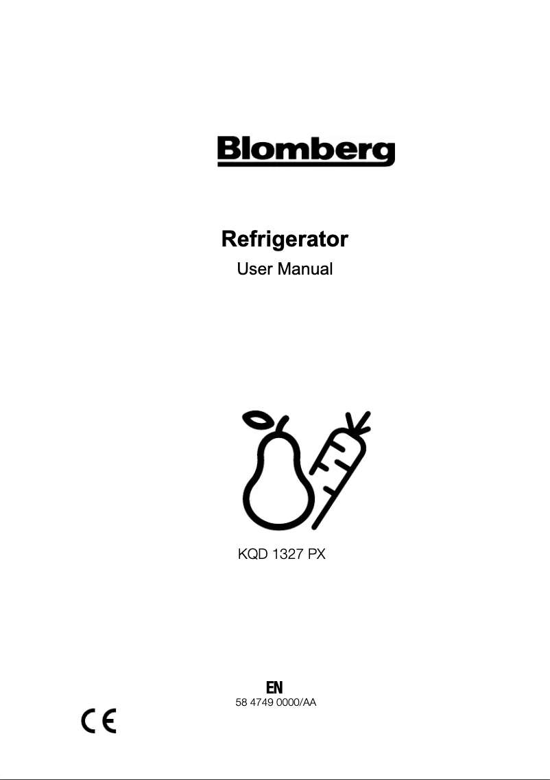 Page n°1 - Manuel utilisateur Blomberg KQD1327PX