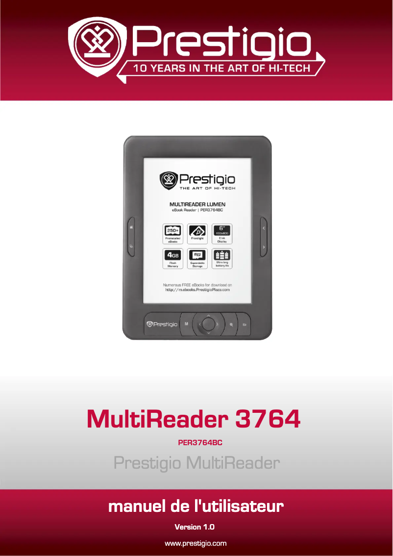 Image de la première page du manuel de l'appareil MultiReader Lumen 3764