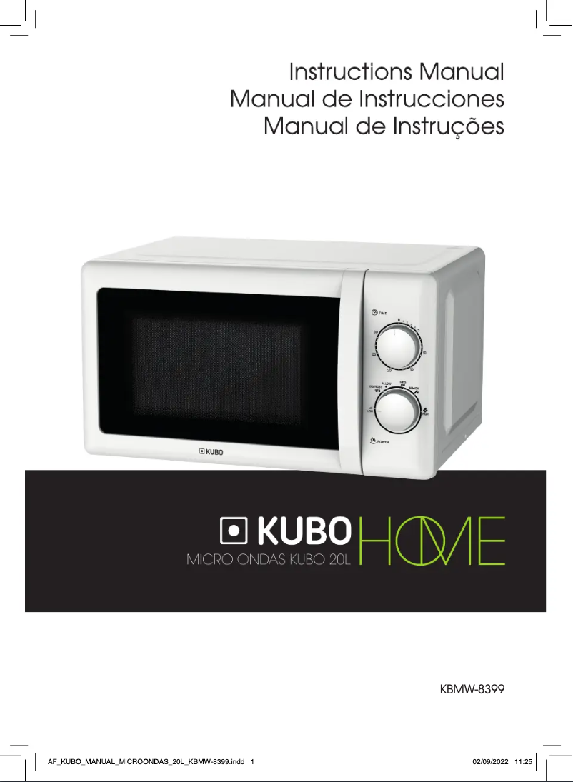 Página 1 del manual Manual de usuario Kubo KMW-8399