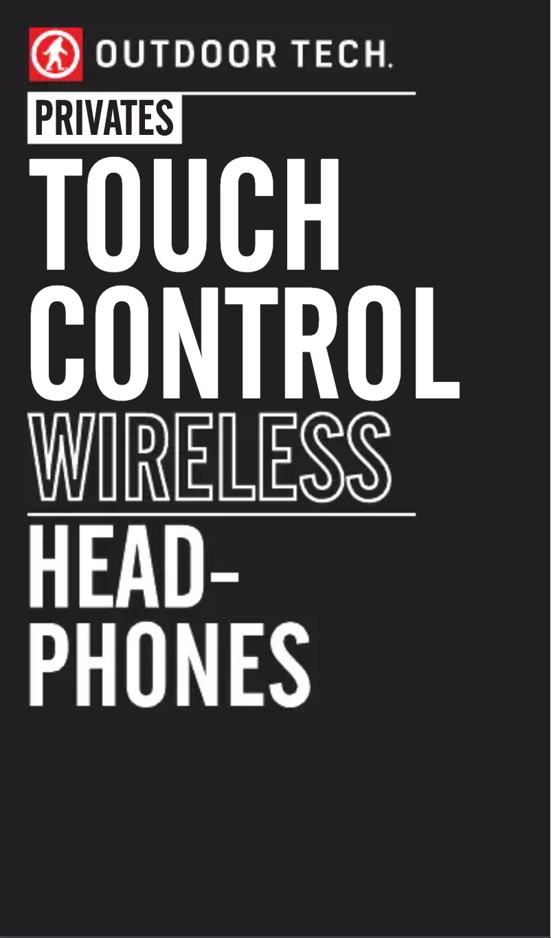 Page 1 de la notice Manuel utilisateur Outdoor Tech Privates