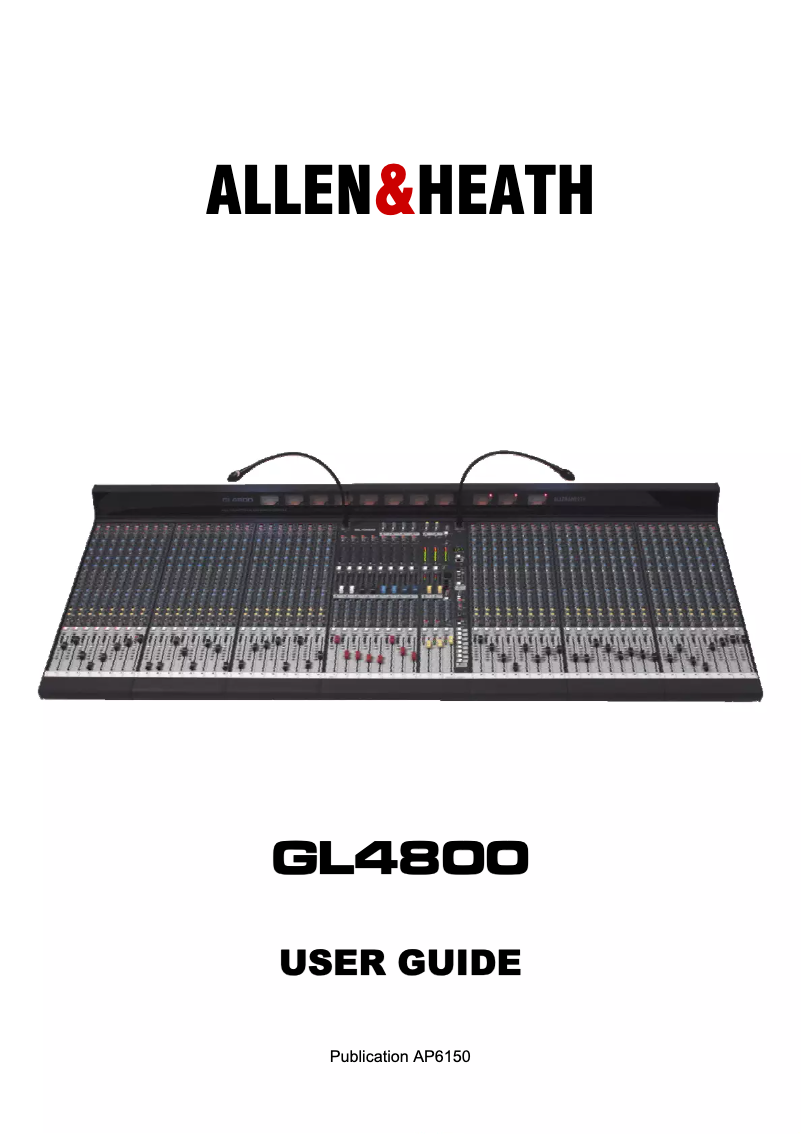 Página 1 del manual Manual de usuario Allen & Heath GL4800