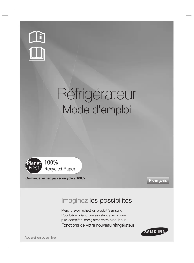 Page 1 de la notice Manuel utilisateur Samsung RSH7GNSP