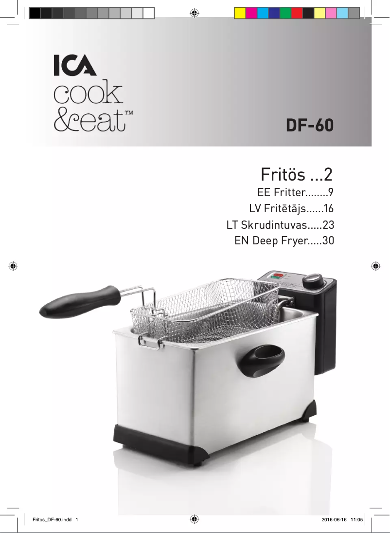 Page 1 de la notice Manuel utilisateur ICA DF-60