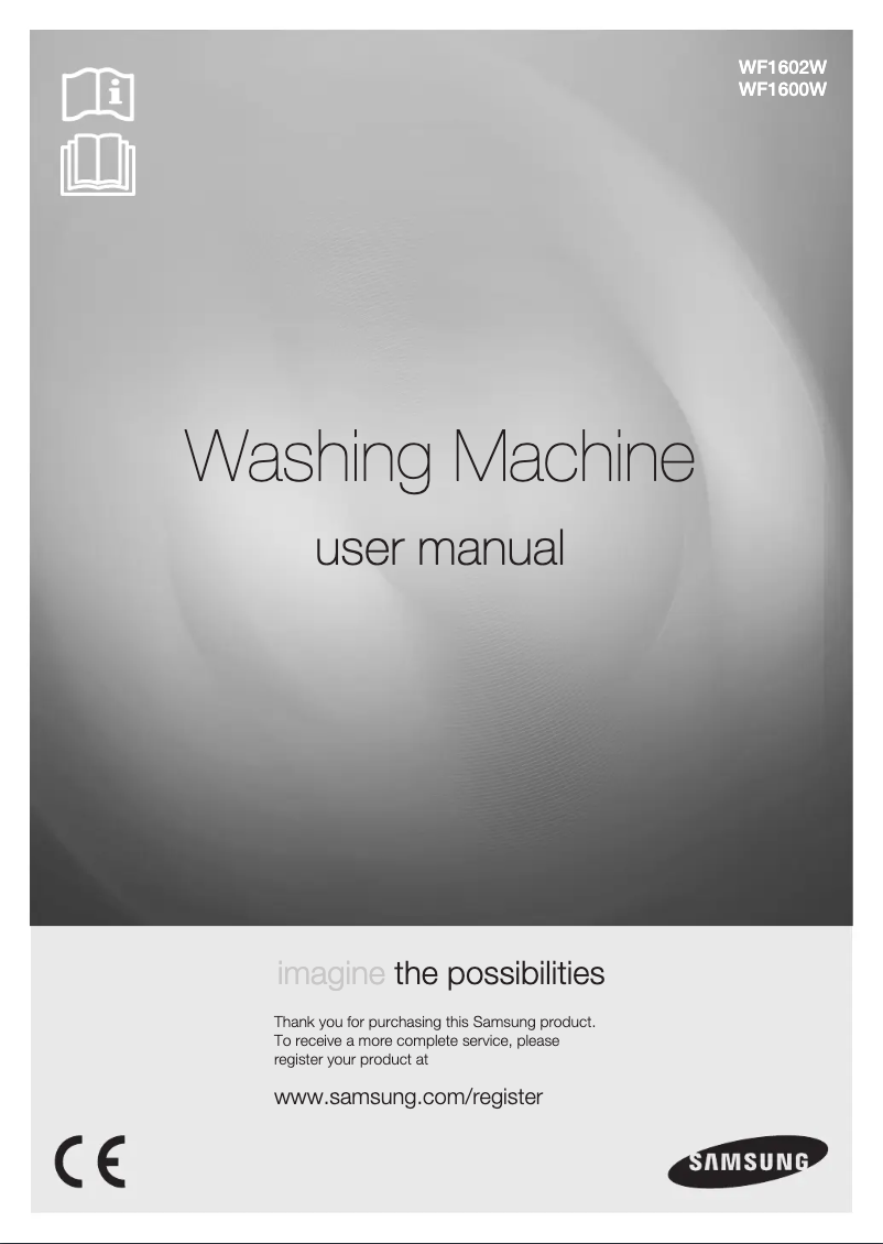 Page 1 de la notice Manuel utilisateur Samsung WF1602WUW/XEO