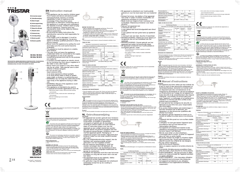 Image de la première page du manuel de l'appareil VE-5933