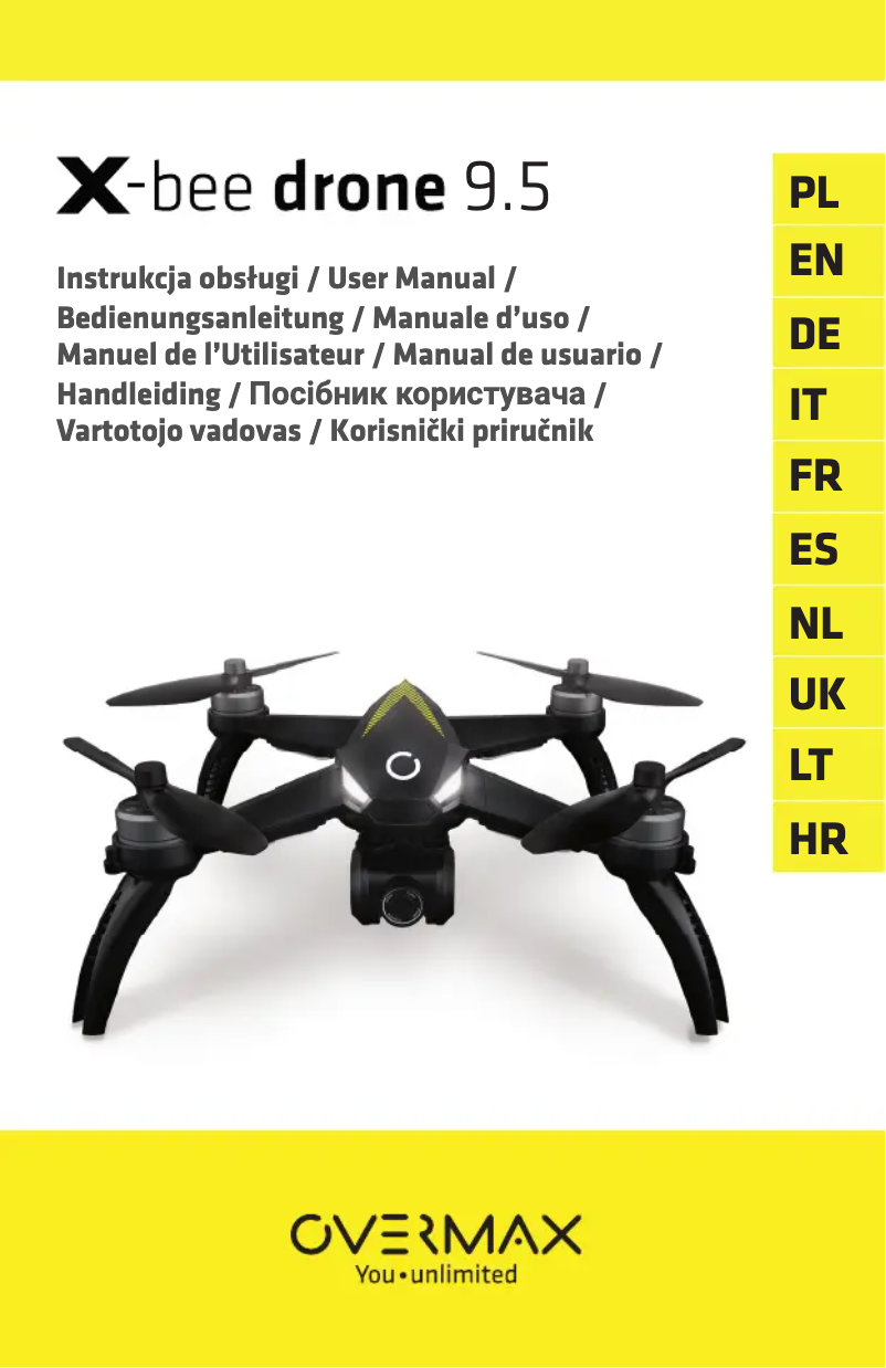 Image de la première page du manuel de l'appareil X-Bee Drone 9.5
