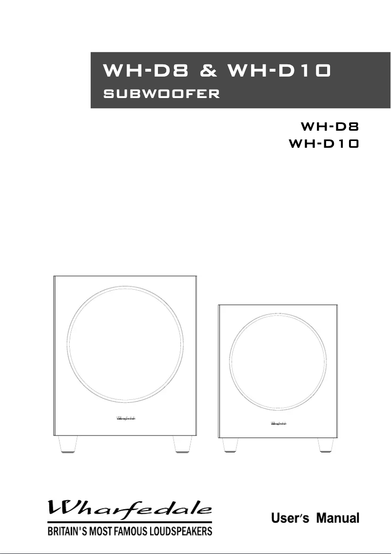 Página 1 del manual Manual de usuario Wharfedale WH-D10