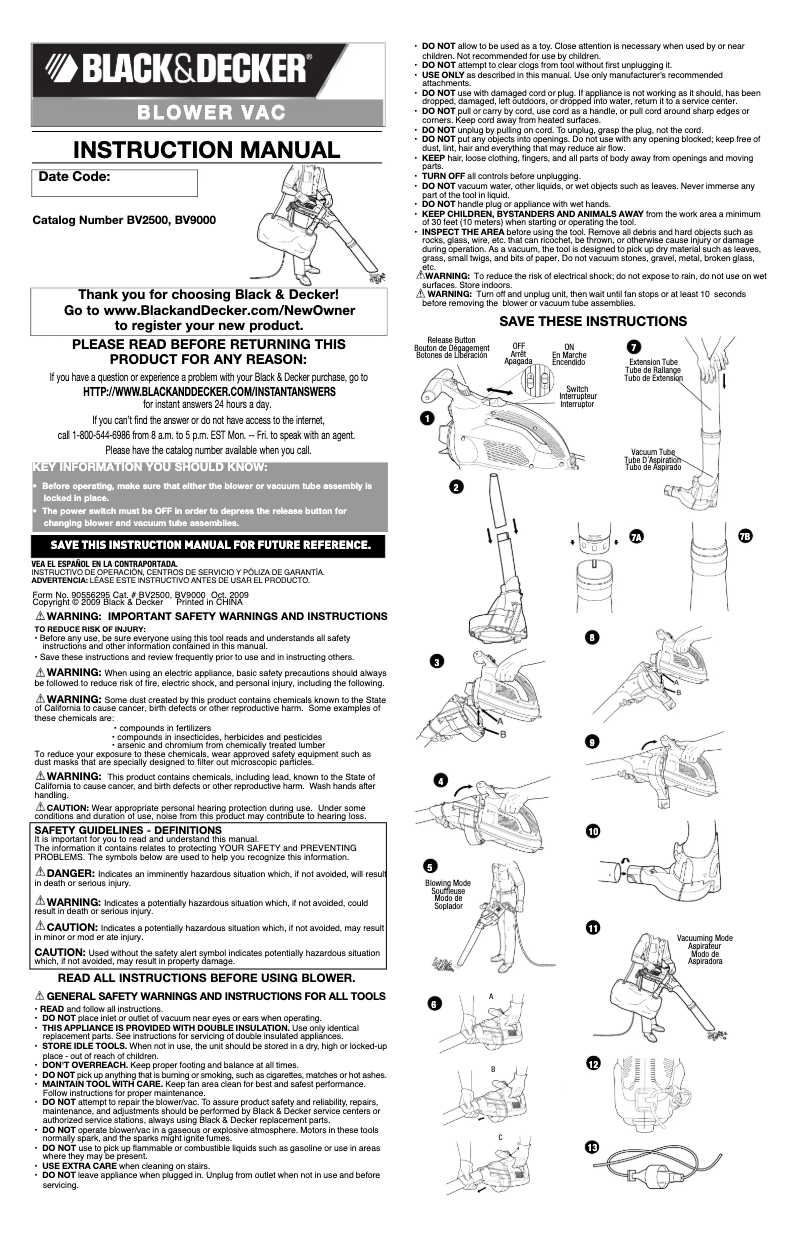 Image de la première page du manuel de l'appareil BV2500
