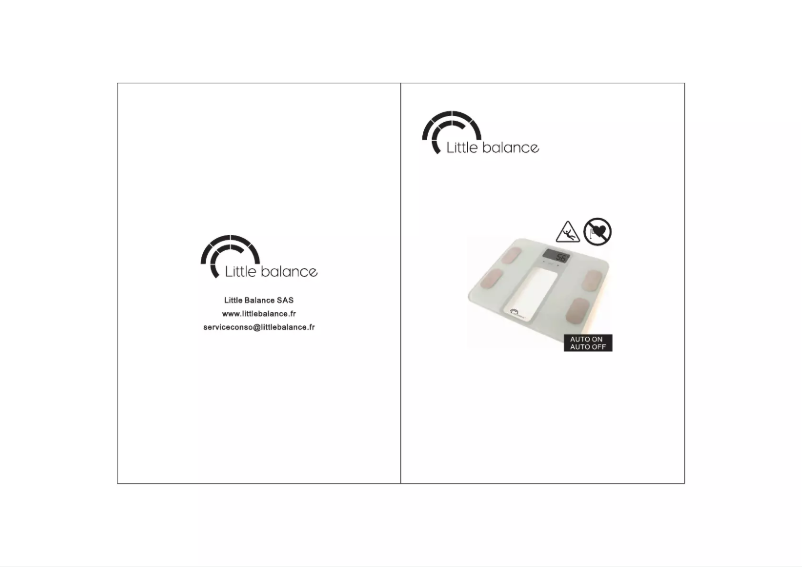 Page n°1 - Manuel utilisateur Little Balance 8210