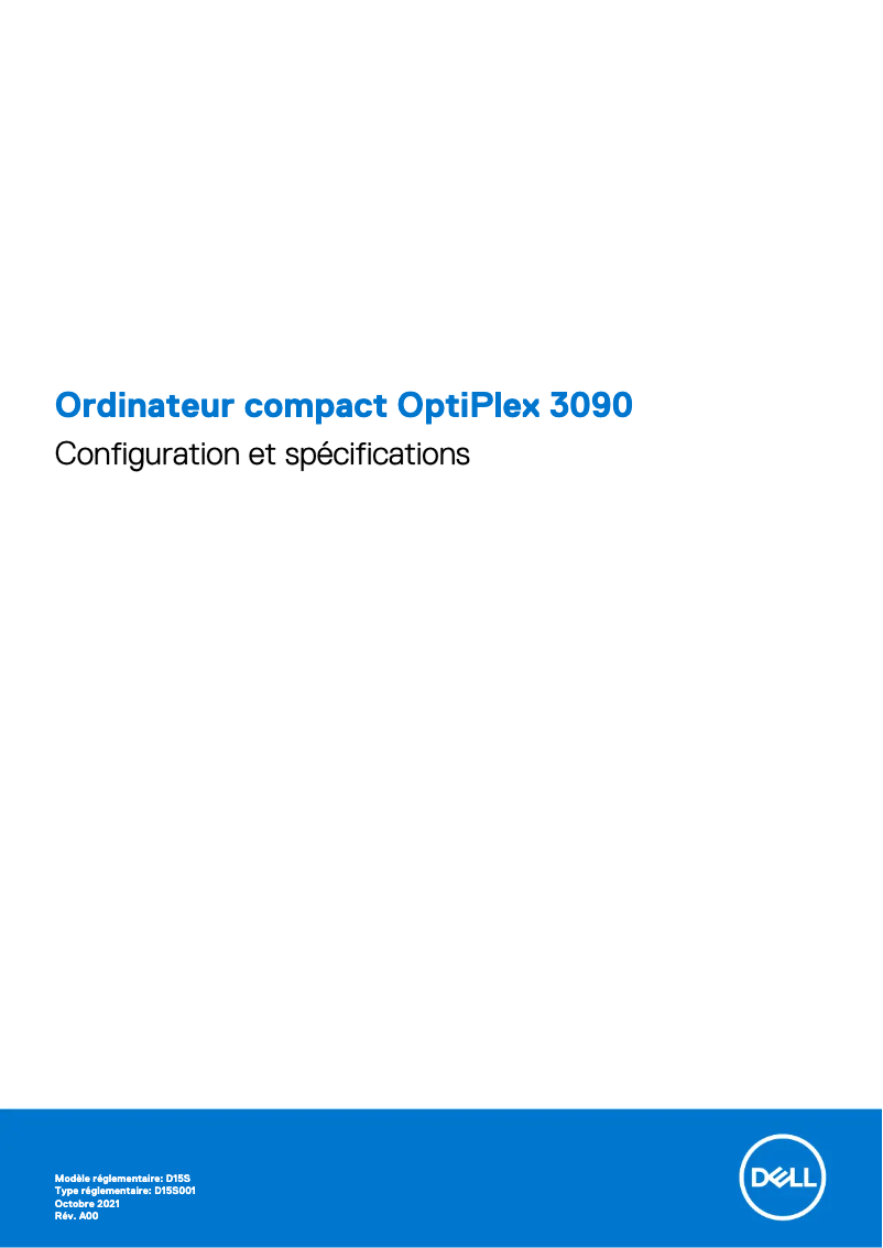 Page n°1 - Manuel utilisateur Dell OptiPlex 3090