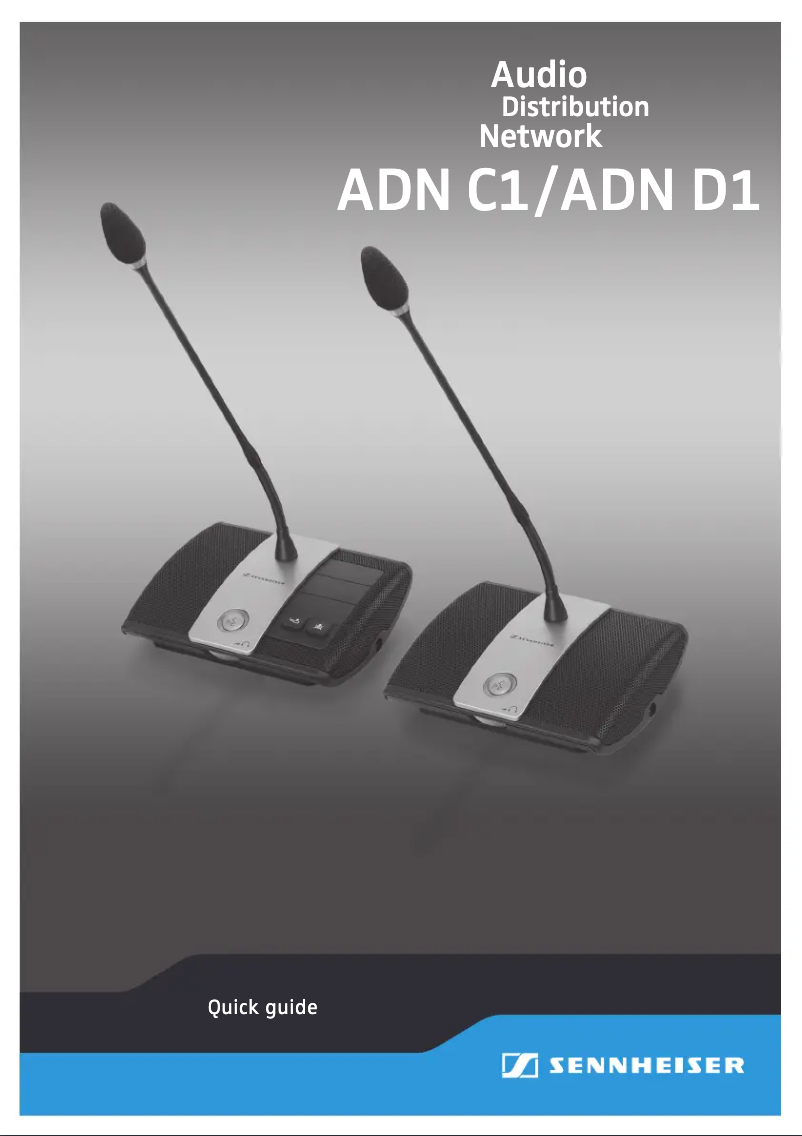 Página 1 del manual Manual de usuario Sennheiser ADN C1