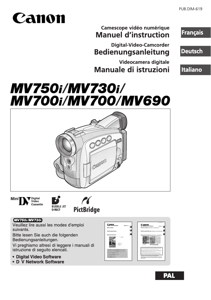 Imagen de la primera página del manual del dispositivo MV700