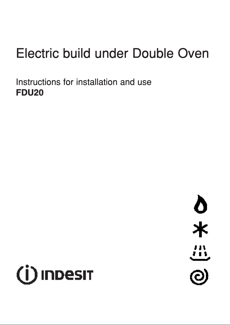 Page 1 de la notice Manuel utilisateur Indesit FDU20