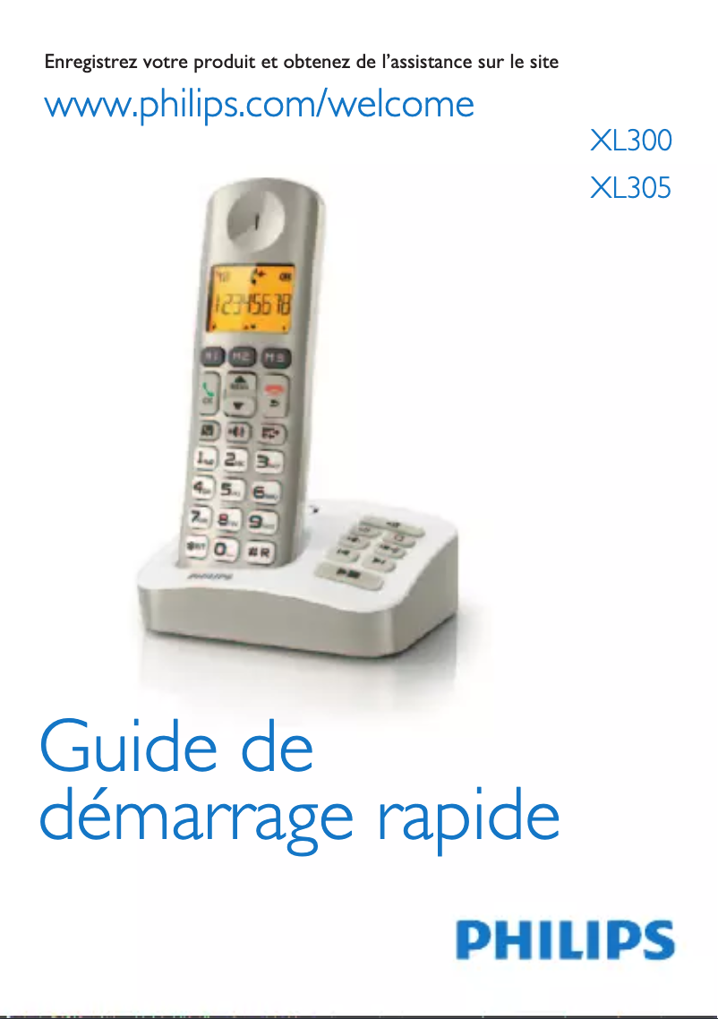Página 1 del manual Guía de inicio rápido Philips XL3002C
