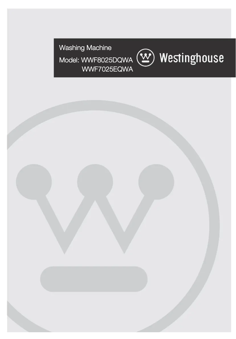 Page 1 de la notice Manuel utilisateur Westinghouse WWF7025EQWA