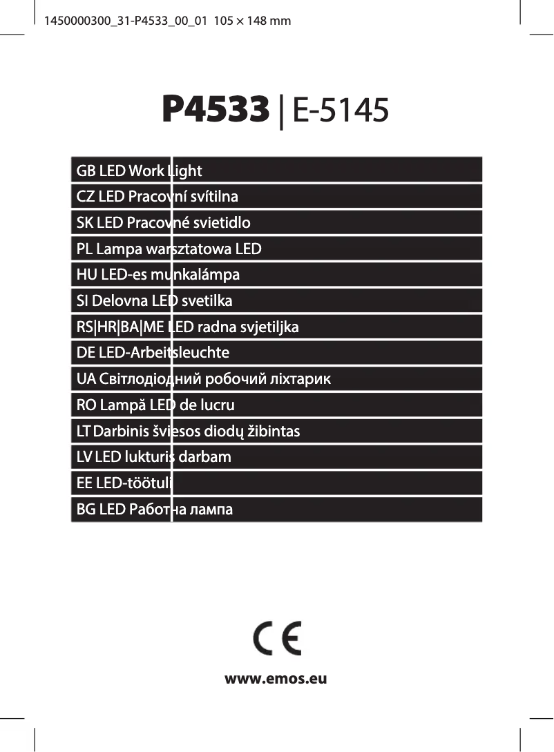 Image de la première page du manuel de l'appareil P4533