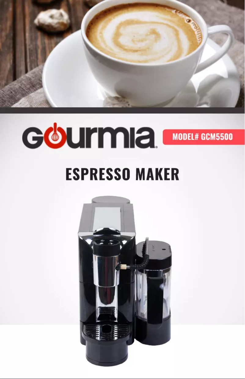 Page n°1 - Manuel utilisateur Gourmia GCM5500