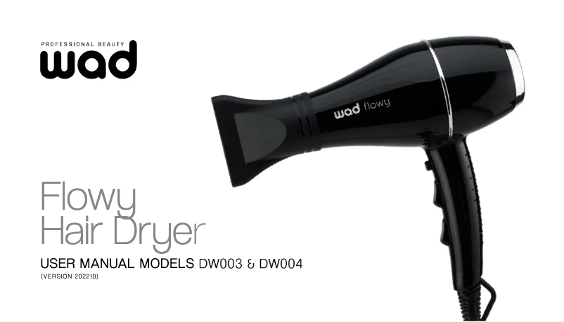 Page n°1 - Manuel utilisateur WAD Flowy