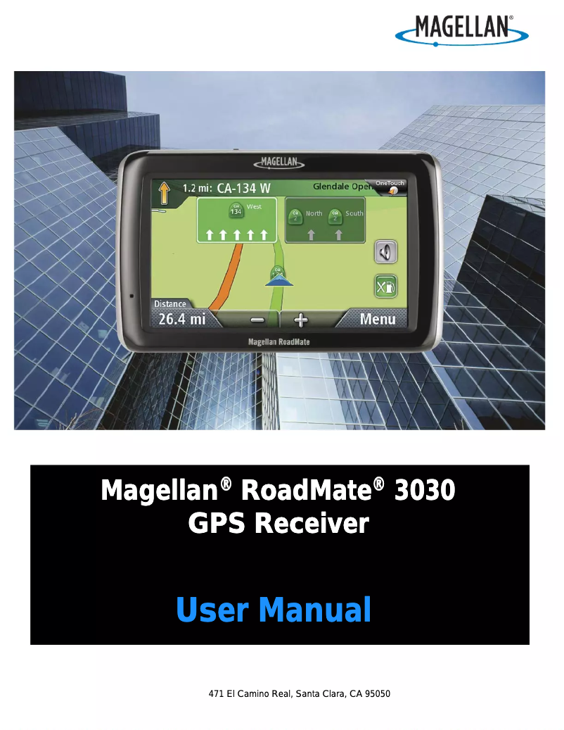 Page n°1 - Manuel utilisateur Magellan RoadMate 3030-LM