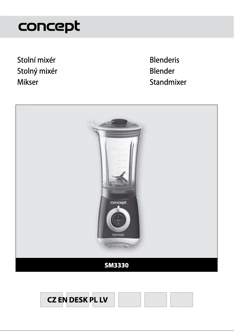 Page n°1 - Manuel utilisateur Concept SM-3330