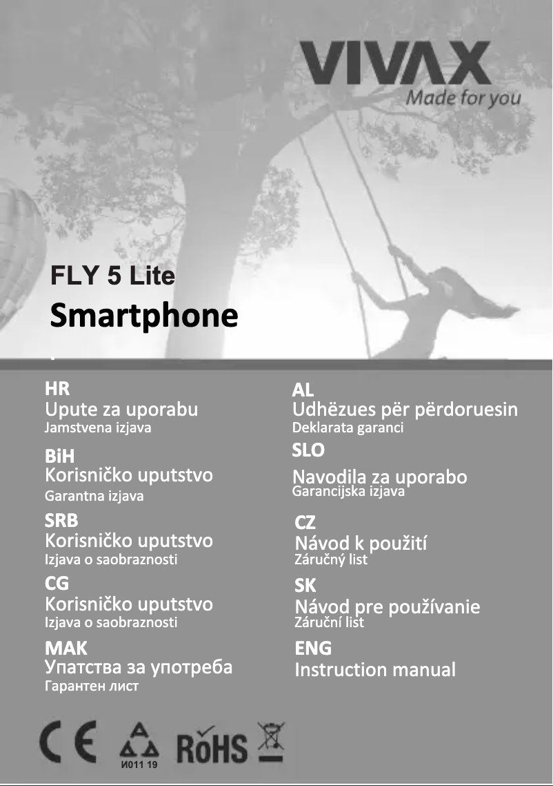 Page 1 de la notice Manuel utilisateur Vivax Fly 5 Lite