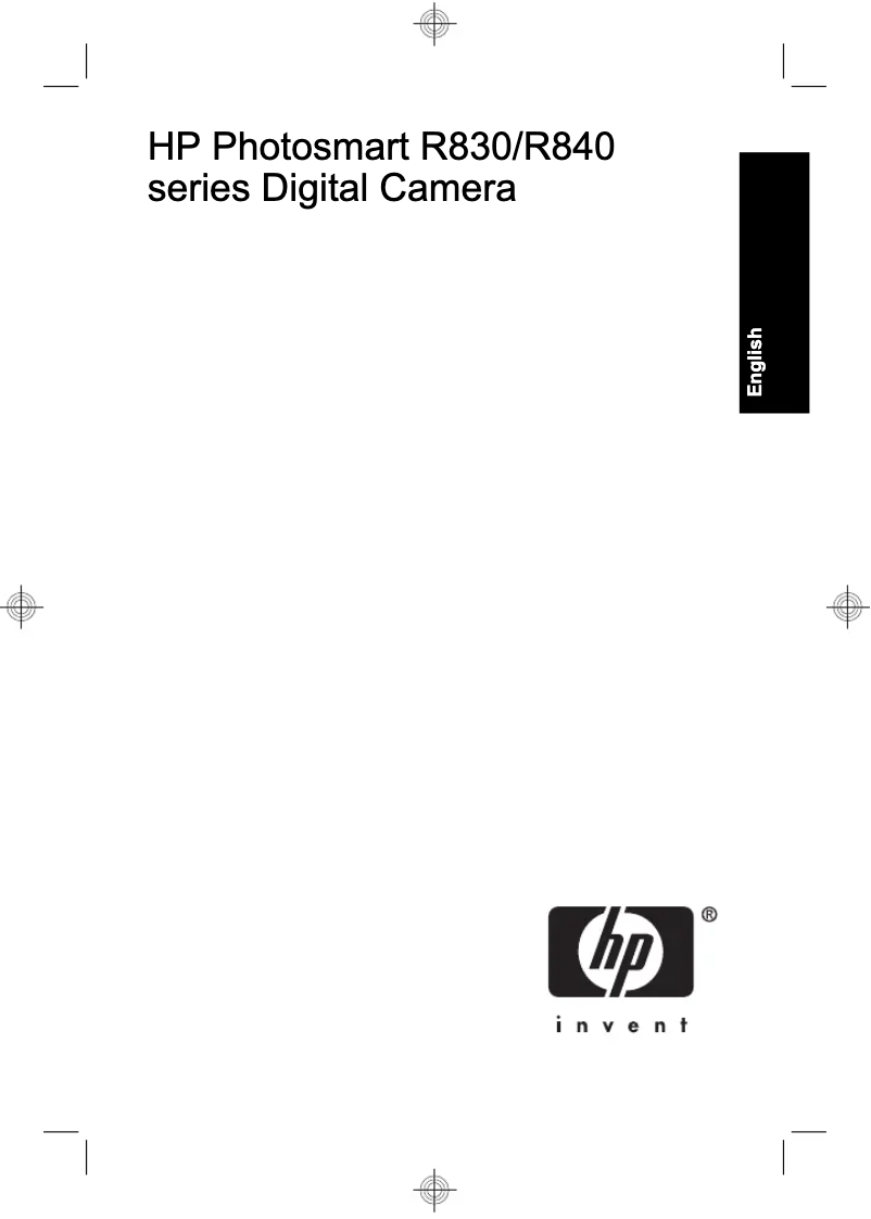 Page 1 de la notice Manuel utilisateur HP PhotoSmart R847