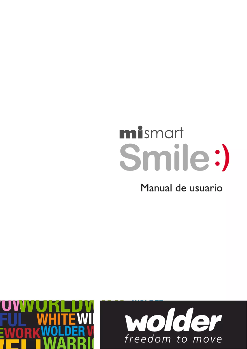 Page 1 de la notice Manuel utilisateur Wolder Mismart Smile