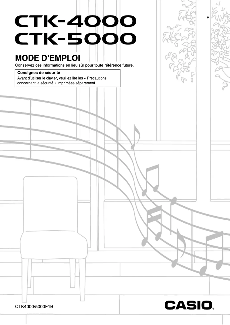 Page n°1 - Manuel utilisateur Casio CTK-5000