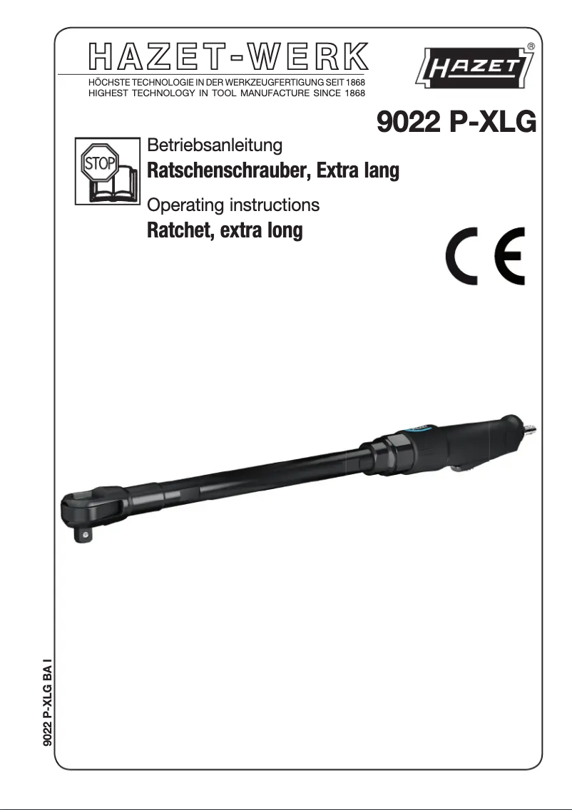 Page n°1 - Manuel utilisateur Hazet 9022 P-XLG