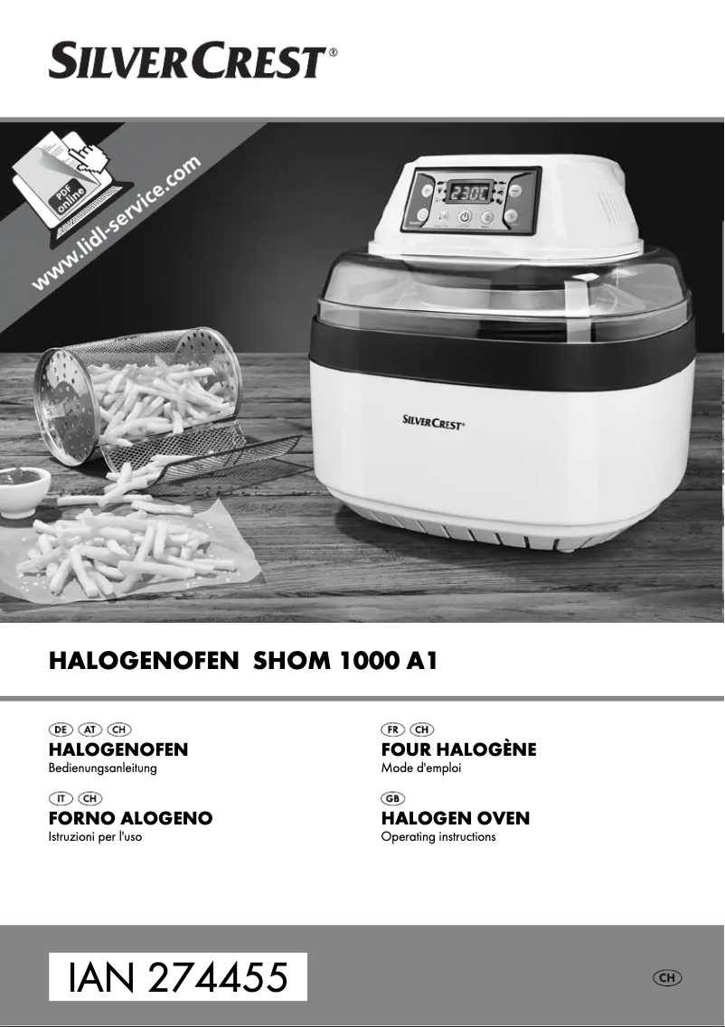 Image de la première page du manuel de l'appareil SHOM 1000 A1