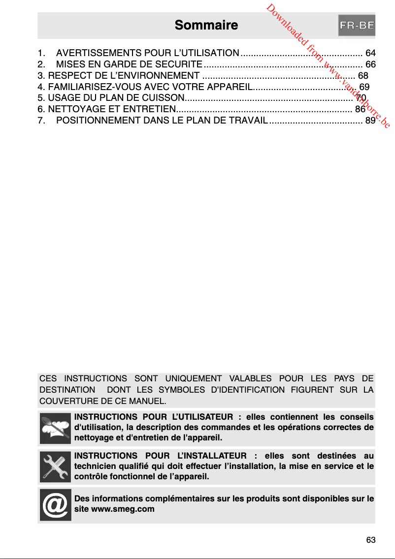 Image de la première page du manuel de l'appareil PGF30T-1