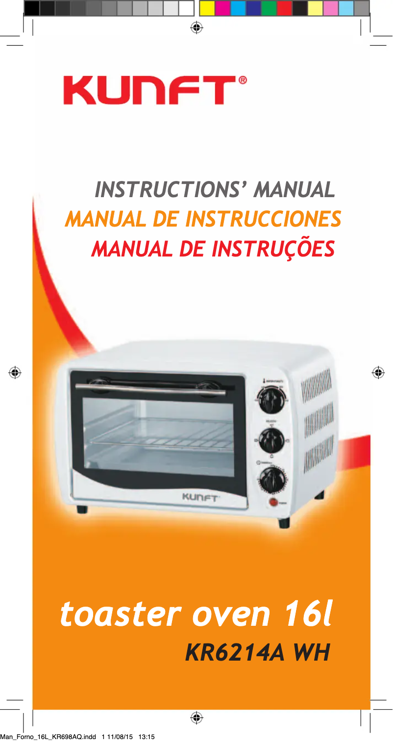 Page n°1 - Manuel utilisateur Kunft KR6214A