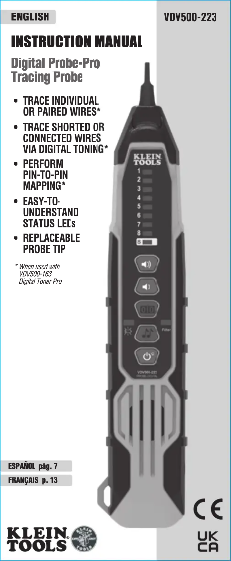 Image de la première page du manuel de l'appareil VDV500-223