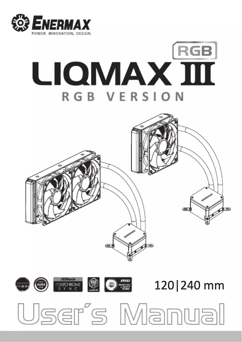 Page n°1 - Manuel utilisateur Enermax Liqmax III 240 RGB ELC-LMT240-RGB