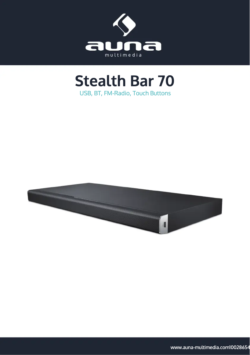 Image de la première page du manuel de l'appareil Stealth Bar 70