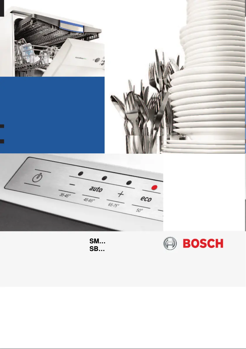 Page n°1 - Manuel utilisateur Bosch SMV65U20EU